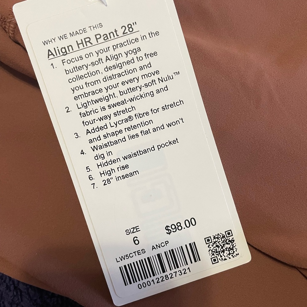 Lululemon Align Leggings 28” - Picture 2 of 3